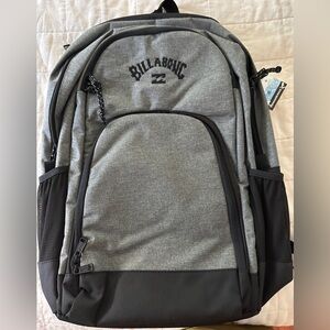 Billabong Gray and Black Backpack BNWT